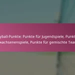 Volleyball-Punkte: Punkte für Jugendspiele, Punkte für Erwachsenenspiele, Punkte für gemischte Teams